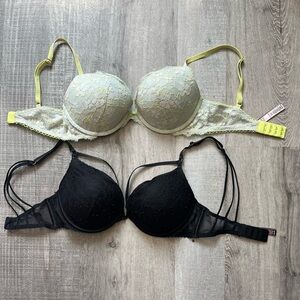 Victoria's Secret Lace Push-up Bras 32D